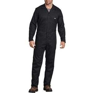 Dickies Mens Black Cotton Long Sleeve Flex‎ Jumpsuit XS